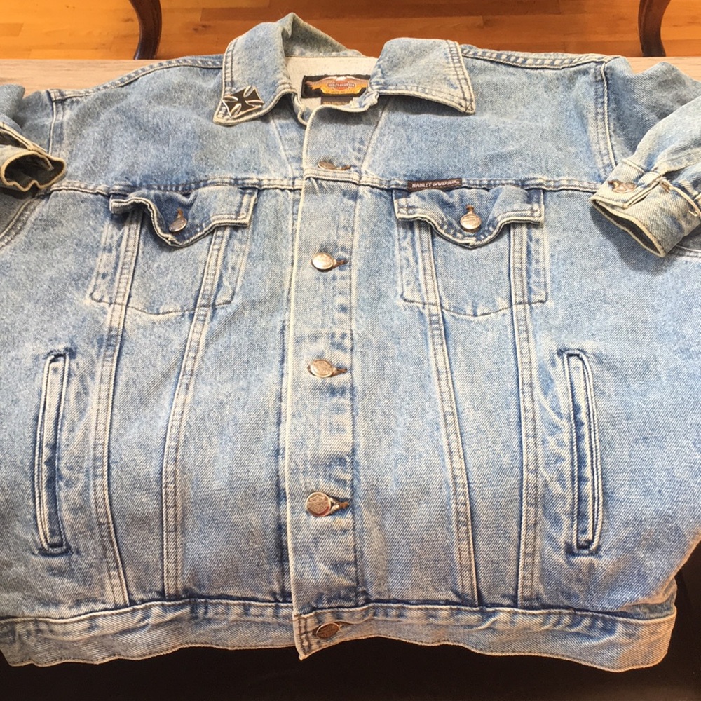 Vintage Harley Davidson Jean jacket